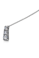 Collana Vidali Gioielli Donna in Oro bianco Zircone COOR-24-34 - COOR-24-34